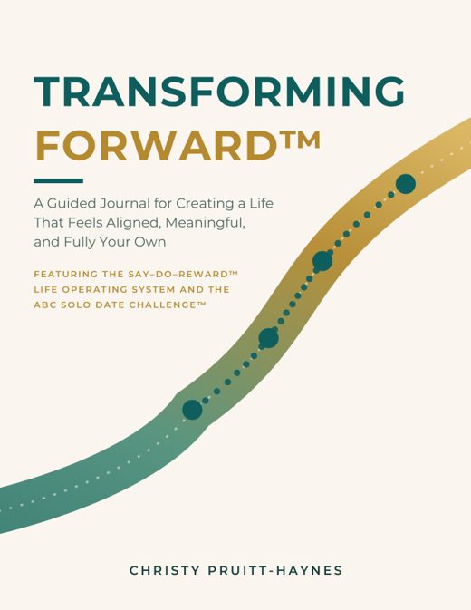 Transforming Forward guided journal cover by Christy Pruitt-Haynes